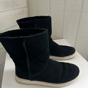 UGG Black Suede Winter Boots